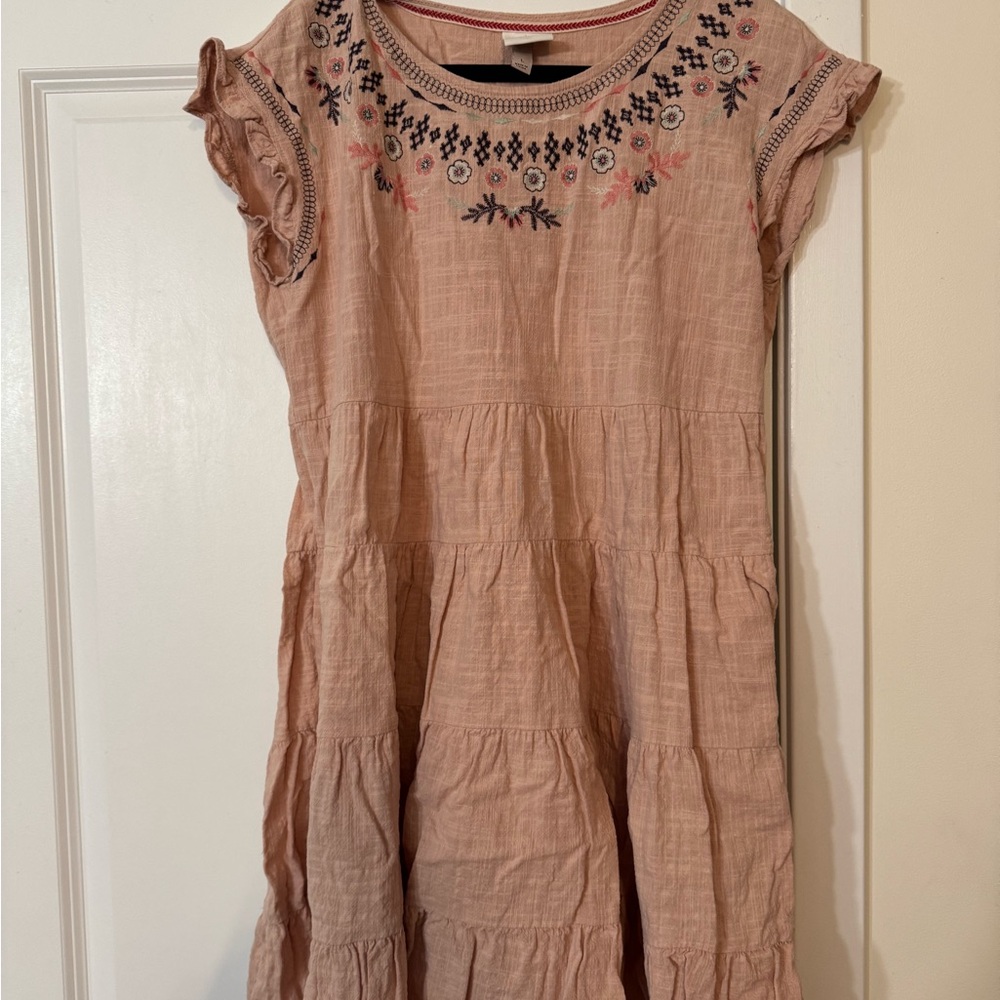 Knox Rose Blush Pink Embroidered Dress
